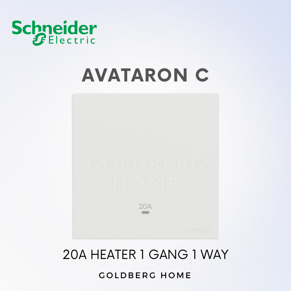 Schneider Avataron C 20A Heater 1G1W 1G2W 2G1W White, Wine Gold, Dark Grey