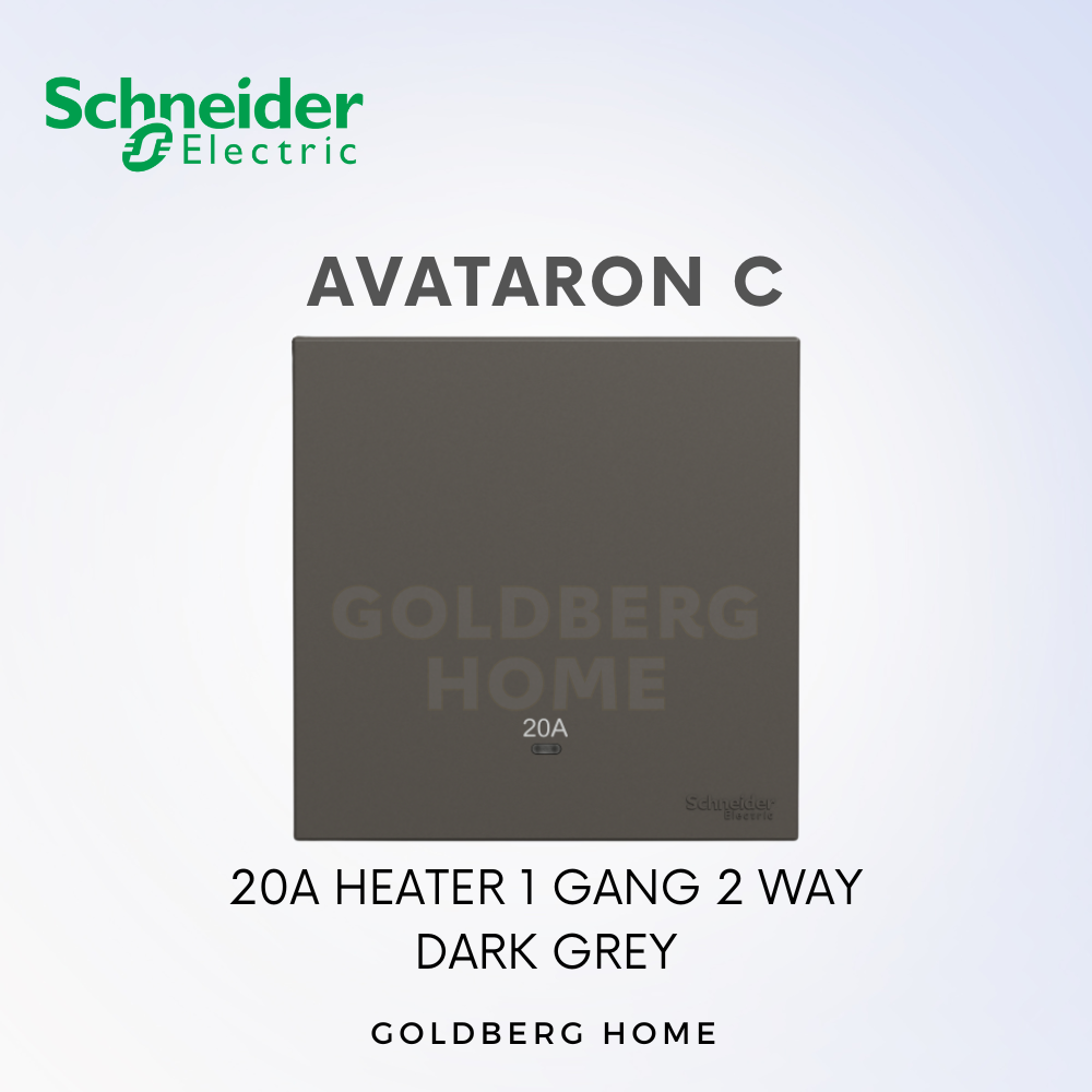 Schneider Avataron C 20A Heater 1G1W 1G2W 2G1W White, Wine Gold, Dark Grey