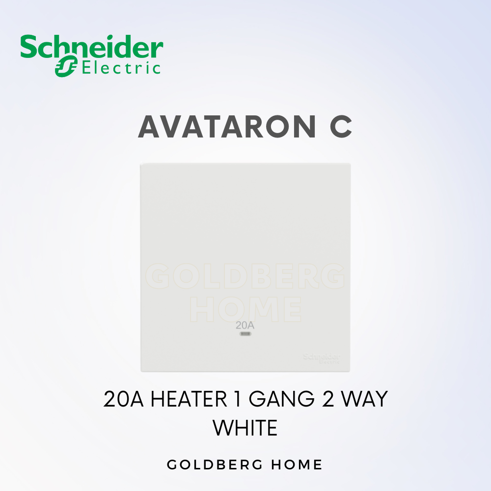Schneider Avataron C 20A Heater 1G1W 1G2W 2G1W White, Wine Gold, Dark Grey