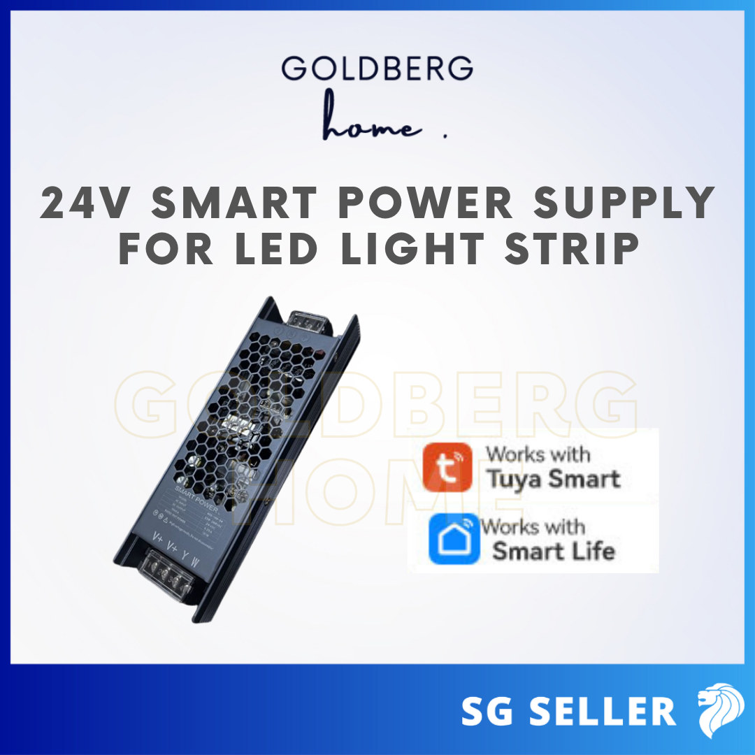 Goldberg Home smart slim LED driver supporting RGB, RGBW, and RGBCW lighting systems for SG interiors.