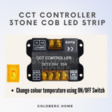 Premium Tri-tone 3Tone COB LED Light Strip 608LEDS 5M 12V 24V