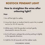 Rostock luxe black 80cm 24W 3tone