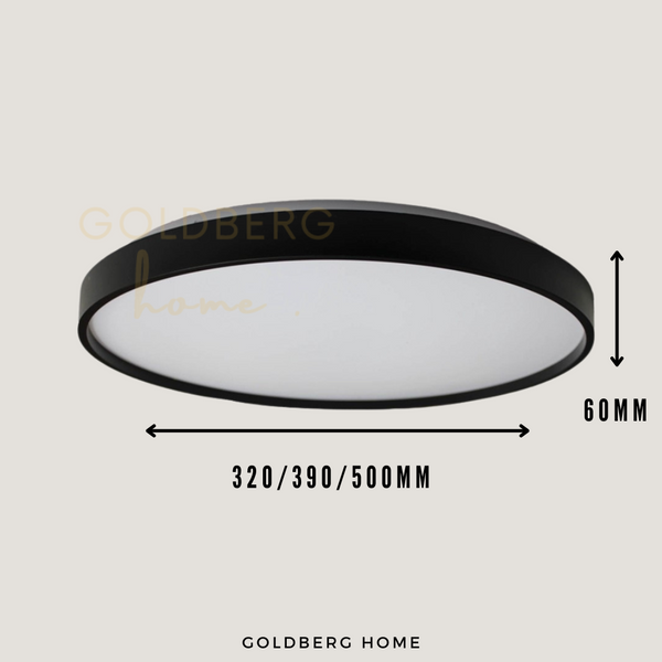 Sheffield Black White LED Ceiling Light - 36W 48W