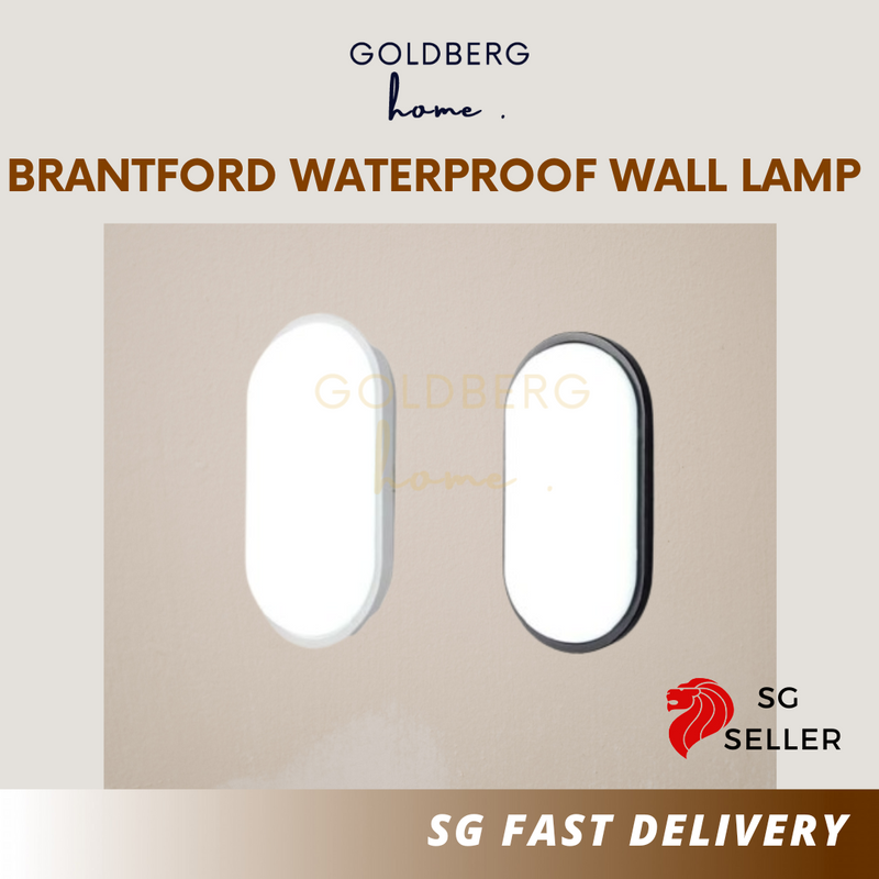 Brantford Waterproof Wall Lamp - 15W LED IP65 Outdoor Light