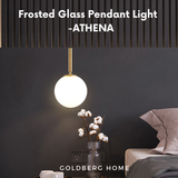 Athena Bolia Frosted Glass Pendant Light