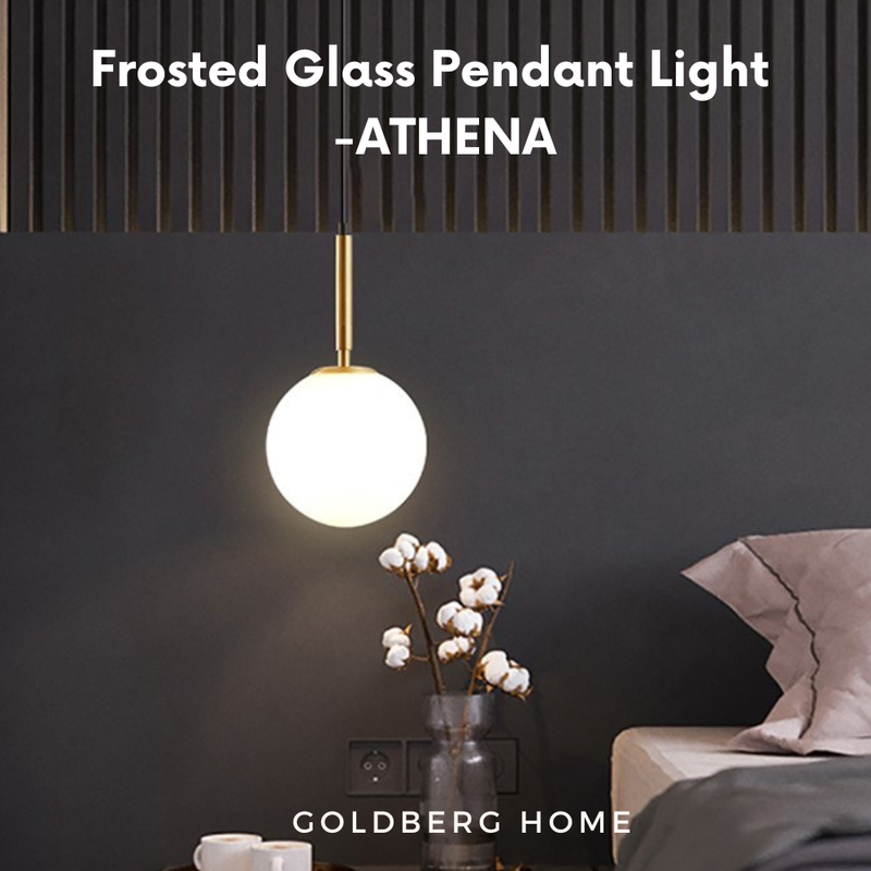 Athena Bolia Frosted Glass Pendant Light