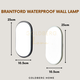 Brantford Waterproof Wall Lamp - 15W LED IP65 Outdoor Light