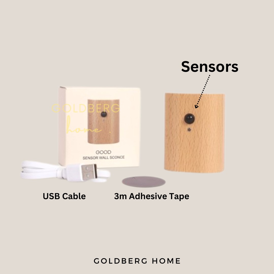 Close Up of Yumiko USB Wall LampRechargeable USB Wall Lamp | Goldberg Home SG
