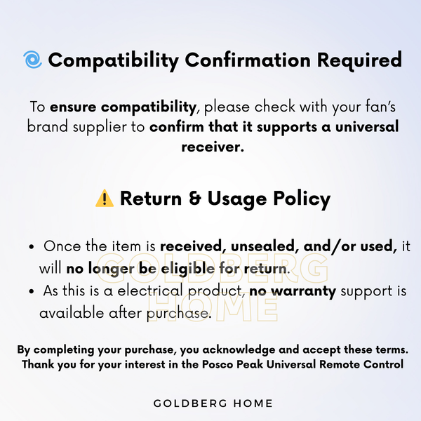 Posco Peak Universal Remote Control Light