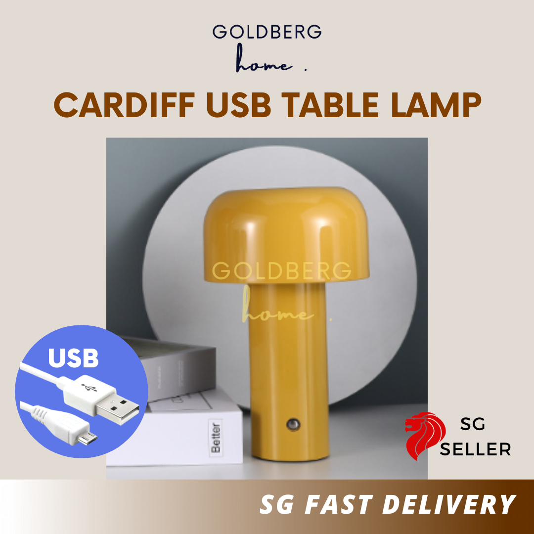 Cardiff USB Table Lamp Goldberg Home SG