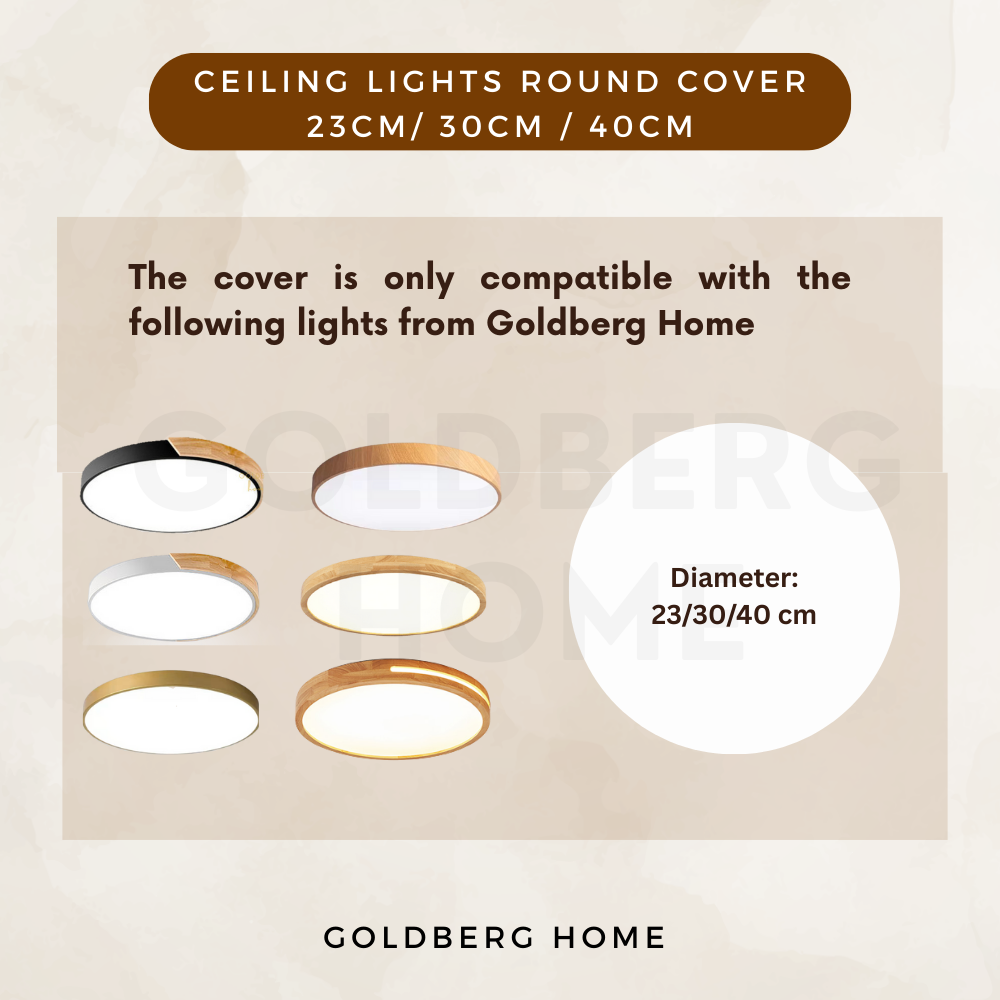 Light cover replacement for ceiling light - 23cm 30cm 40cm