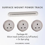 Schneider Electric Easy Series Surface Mount Power Track Light Brown Grey