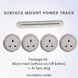 Schneider Electric Easy Series Surface Mount Power Track Light Brown Grey