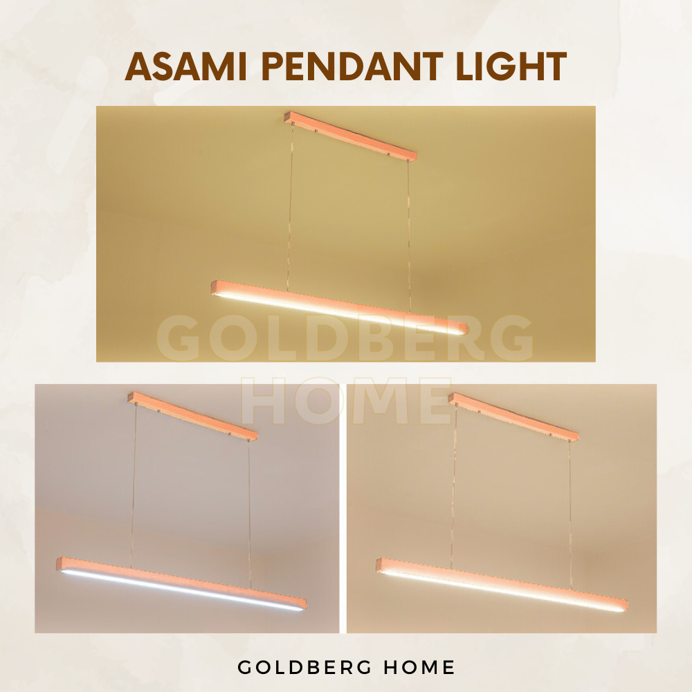 Asami Hanging Lights 100CM 19W 3Tone- Dining Room Kitchen - Nordic Hanging Light