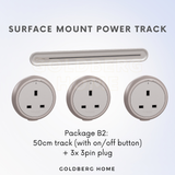 Schneider Electric Easy Series Surface Mount Power Track Light Brown Grey