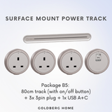 Schneider Electric Easy Series Surface Mount Power Track Light Brown Grey