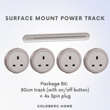 Schneider Electric Easy Series Surface Mount Power Track Light Brown Grey