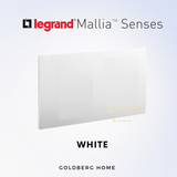 Legrand Mallia Senses Blank Plate 1 Gang 2 Gang White Dark Silver Champagne Gold Matt Black