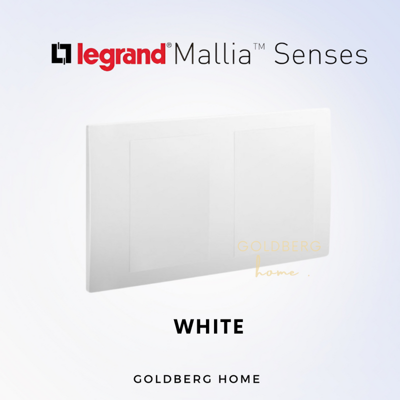 Legrand Mallia Senses Blank Plate 1 Gang 2 Gang White Dark Silver Champagne Gold Matt Black