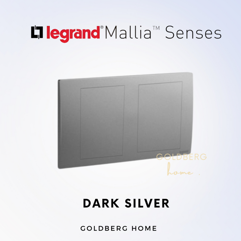 Legrand Mallia Senses Blank Plate 1 Gang 2 Gang White Dark Silver Champagne Gold Matt Black