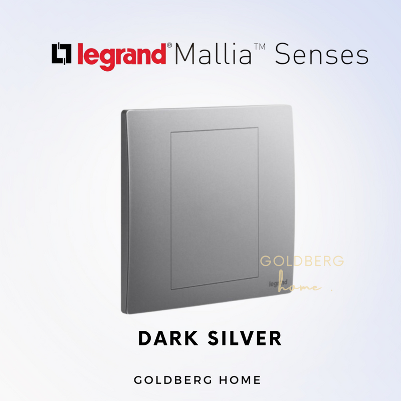 Legrand Mallia Senses Blank Plate 1 Gang 2 Gang White Dark Silver Champagne Gold Matt Black