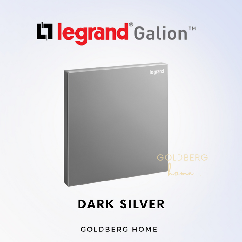 Legrand Galion Blank Plate 1 Gang White Dark Silver Champagne Gold Matt Black Rose Gold