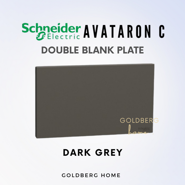 Schneider Avataron C Blank Plate 1 Gang 2 Gang Matt White Wine Gold Dark Grey