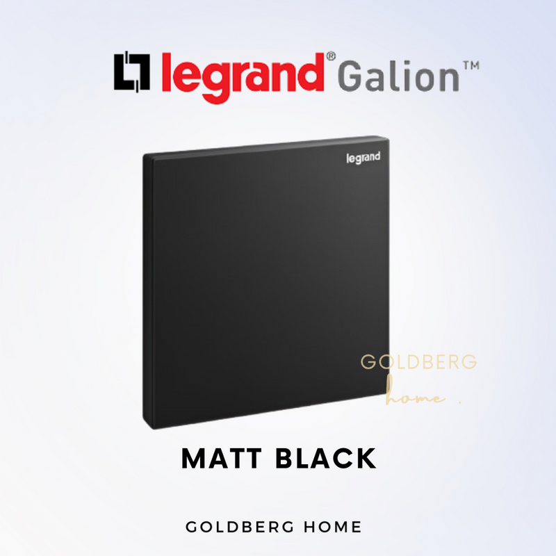 Legrand Galion Blank Plate 1 Gang White Dark Silver Champagne Gold Matt Black Rose Gold
