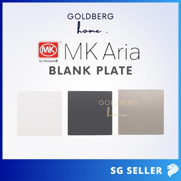 MK Honeywell Aria Blank Plate 1 Gang 2 Gang White Space Grey Rose Gold Space Black