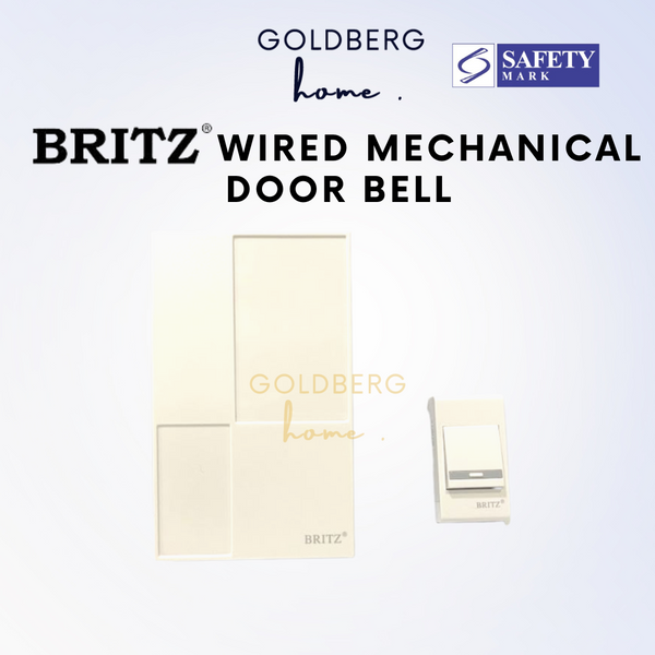 Britz A-208 DC Wired Mechanical Doorbell Goldberg Home SG