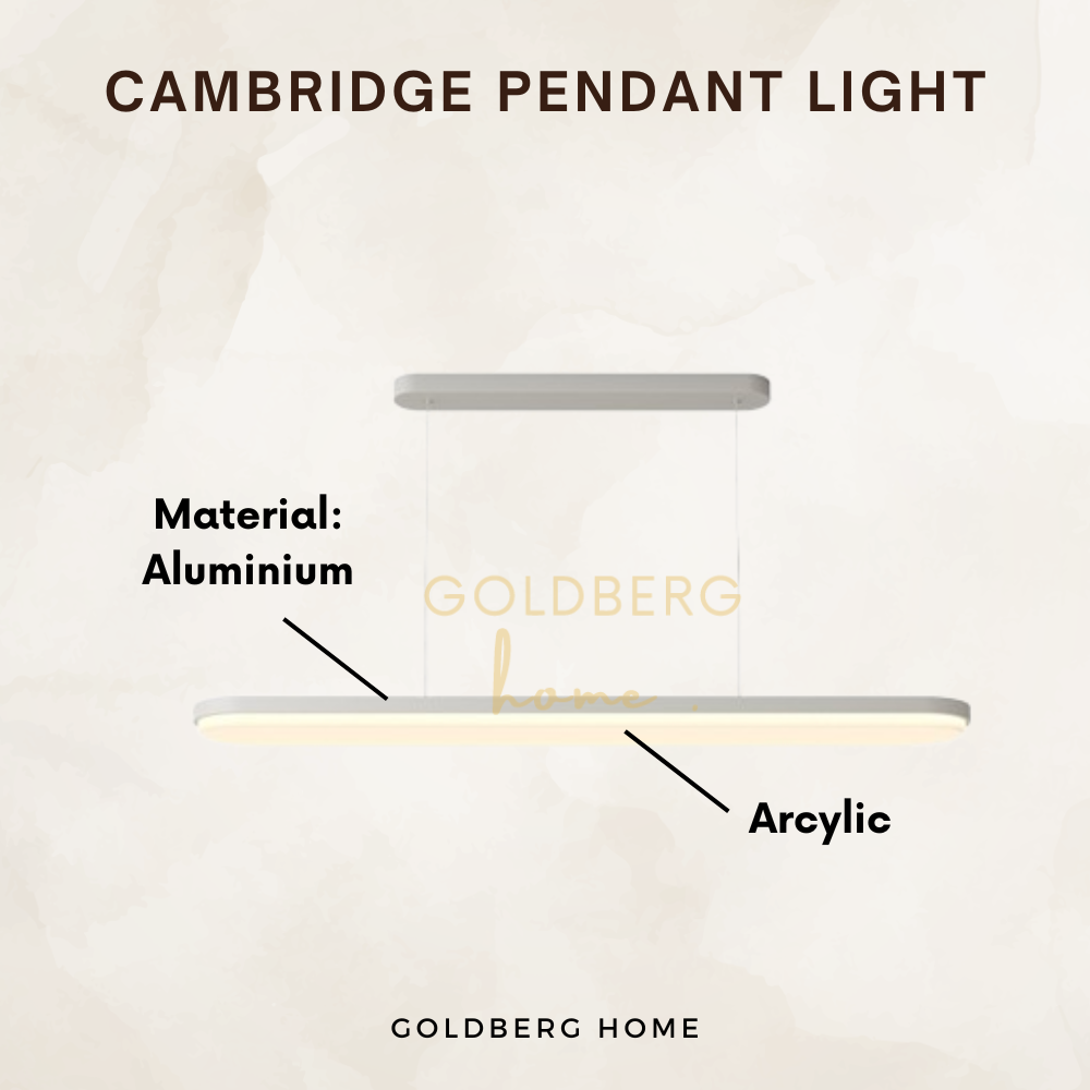 Material of Cambridge Long Hanging Light | Modern Hanging Light | Goldberg Home SG