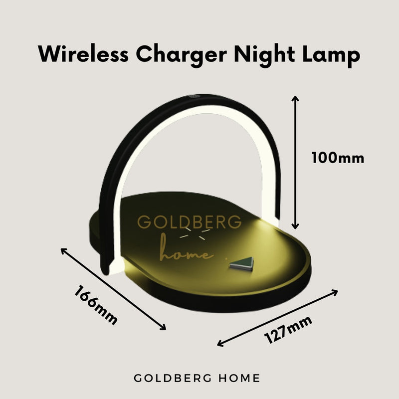 USB Mobile Phone Wireless Charger with night Light Goldberg Home SG
