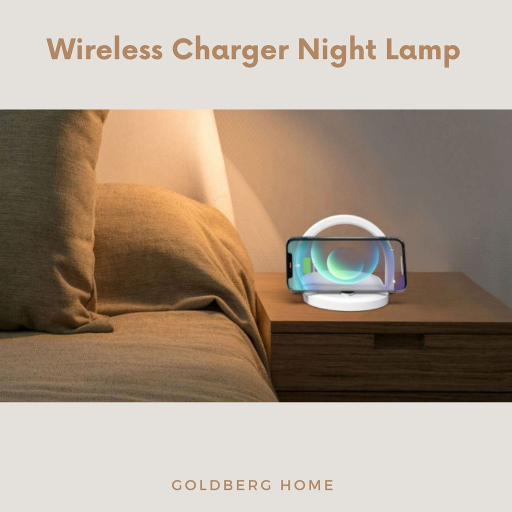 USB Mobile Phone Wireless Charger with night Light Goldberg Home SG