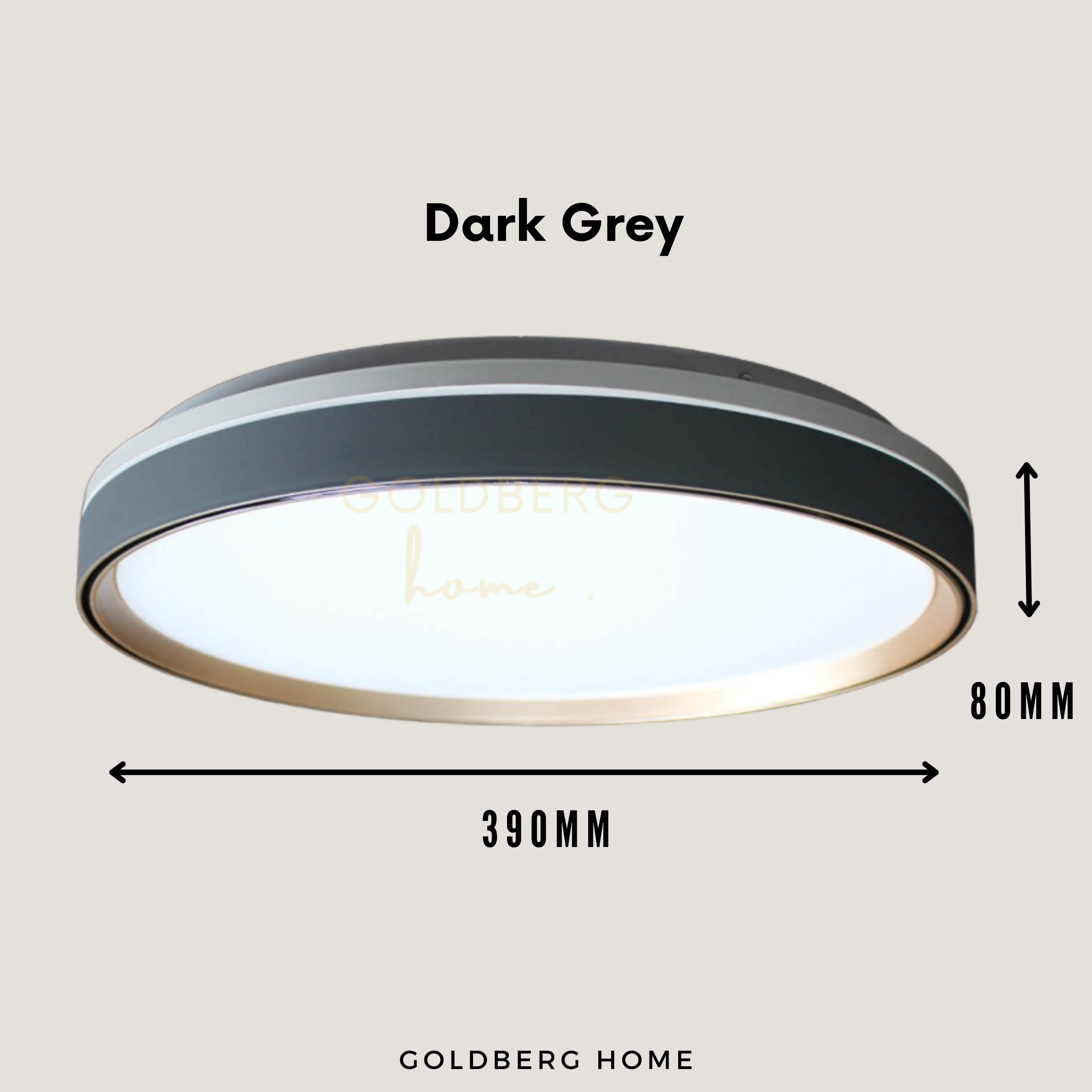Manchester LED 39cm 36W Ceiling Light Goldberg Home SG