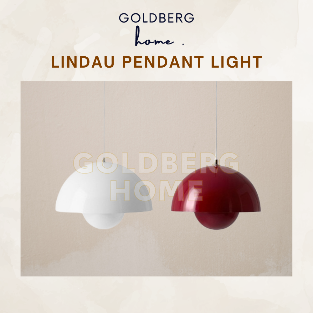 Lindau White & Red Pendant light -Living Room Bedroom-Flowerpot Nordic pendant light