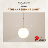 Athena Bolia Frosted Glass Pendant Light
