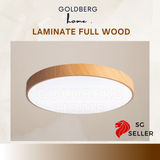 Laminate Full Wood 24W 36W 23/30/40CM- LED Ceiling Light