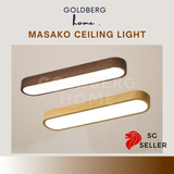 Masako 24W/36W LED Ceiling Light – Laminated Wood Look