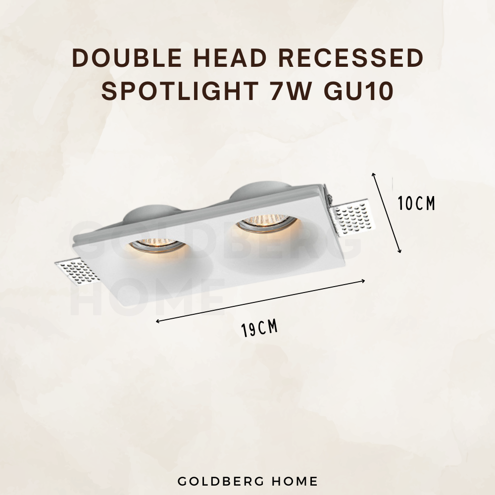Dussel Recessed 7W GU10 Spotlight Downlight White
