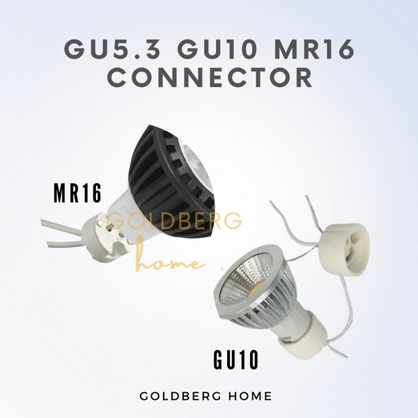 GU5.3 GU10 MR16 Lamp Holder Wire Connector Base Goldberg Home SG
