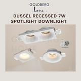 Dussel Recessed 7W GU10 Spotlight Downlight White