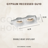 Dussel Recessed 7W GU10 Spotlight Downlight White