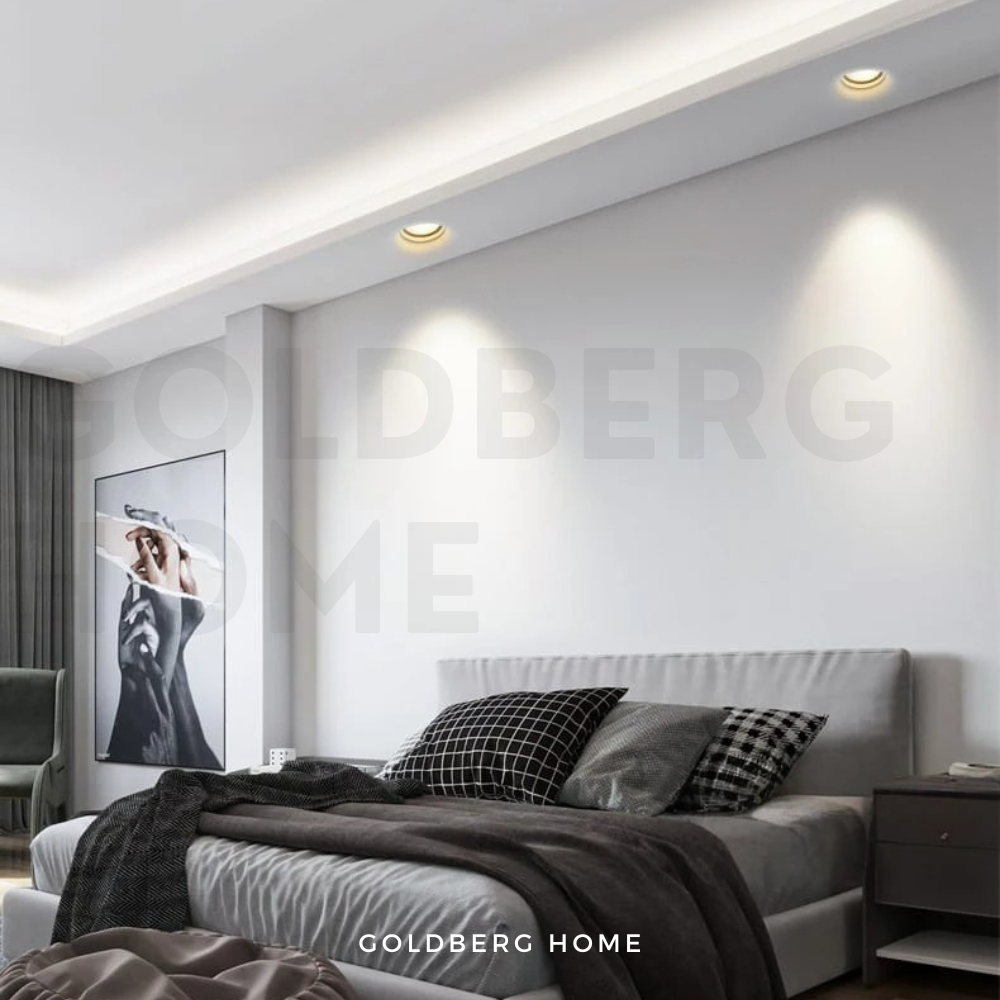 Dussel Recessed Spotlight Downlight suitable for Bedroom Corner | Minimalist Style Spotlight Downlight | Goldberg Home SG