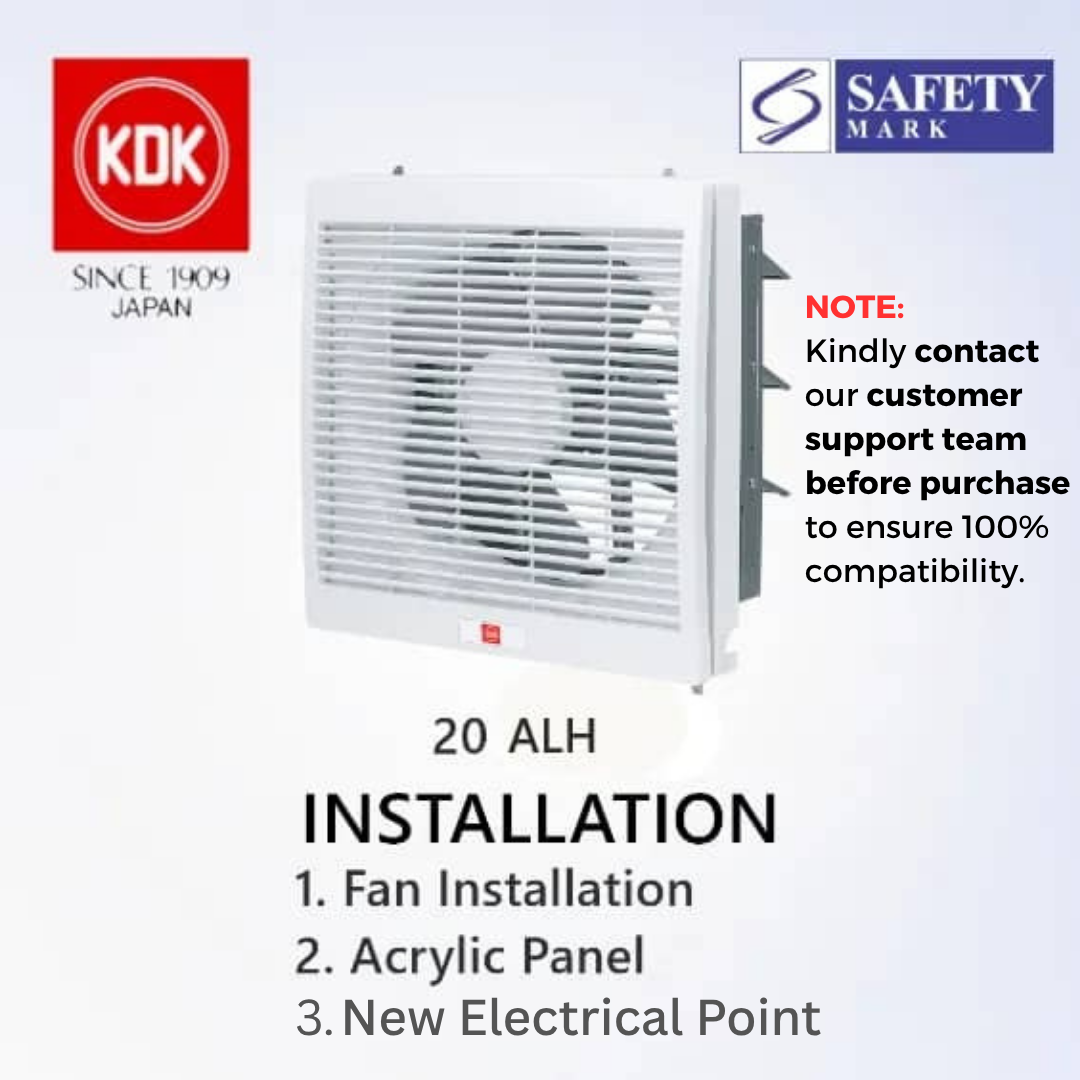 [With Installation] KDK 20 ALA Exhaust Fan