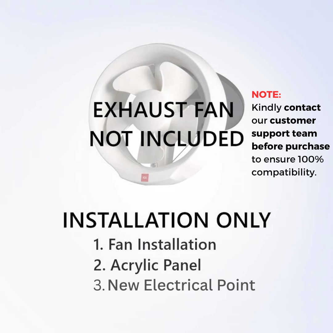 [With Installation] KDK 20AUA Exhaust Fan Ventilating Fan