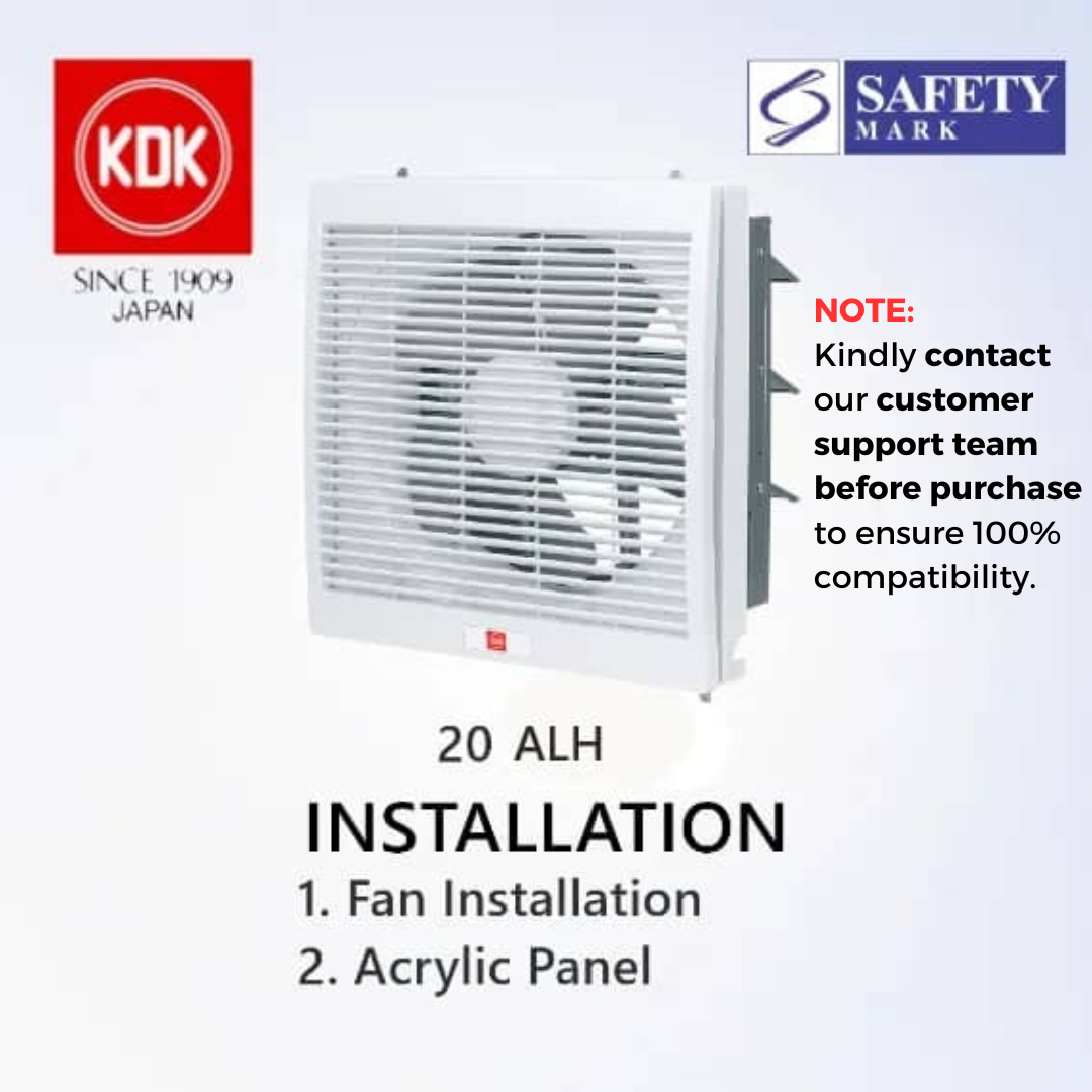 [With Installation] KDK 20 ALA Exhaust Fan