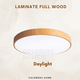 Laminate Full Wood 24W 36W 23/30/40CM- LED Ceiling Light