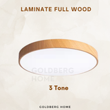 Laminate Full Wood 24W 36W 23/30/40CM- LED Ceiling Light