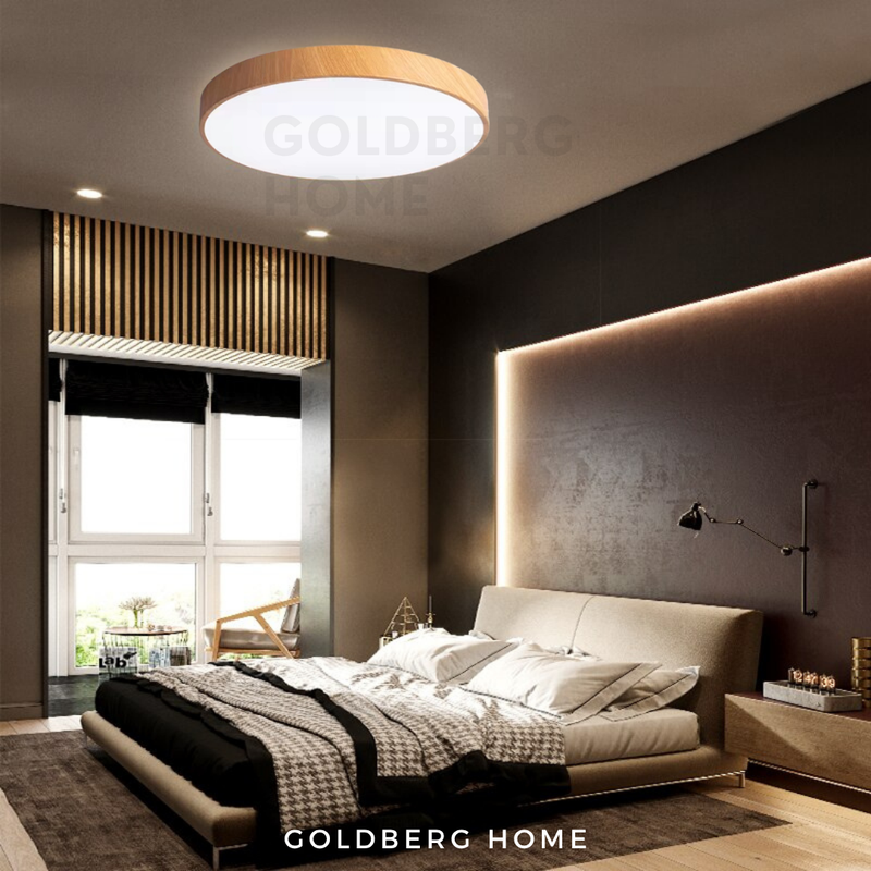 Laminate Full Wood 24W 36W 23/30/40CM- LED Ceiling Light