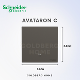 [SG Seller] Schneider Avataron C 20A Heater 1G1W 1G2W 2G1W White, Wine Gold, Dark Grey